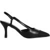 imageCParavano Womens Slingback Flats  Crocodile Embossed Leather  Pointed Toe Flats  Comfortable Heeled Sandals  Perfect for Work Casual Party ampamp ShoppingBlack Heels