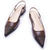 Brown Croc Flat