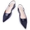 Navy Croc Flat