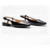 imageCParavano Womens Square Toe Slingback Flats Ankle Strap Casual Shoes SlipOn Sandals Comfortable Flats for Daily WearBlack