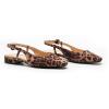imageCParavano Womens Square Toe Slingback Flats Ankle Strap Casual Shoes SlipOn Sandals Comfortable Flats for Daily WearLeopard