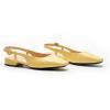 imageCParavano Womens Square Toe Slingback Flats Ankle Strap Casual Shoes SlipOn Sandals Comfortable Flats for Daily WearYellow