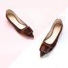 imageCParavano Velvet Flat Shoes Pointed Toe Flats Womens Flats for Casual Work DailyVelvet Brown