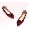 imageCParavano Velvet Flat Shoes Pointed Toe Flats Womens Flats for Casual Work DailyVelvet Claret