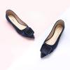 imageCParavano Velvet Flat Shoes Pointed Toe Flats Womens Flats for Casual Work DailyVelvet Navy