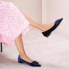 imageCParavano Velvet Flat Shoes Pointed Toe Flats Womens Flats for Casual Work DailyVelvet Purple