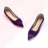 imageCParavano Velvet Flat Shoes Pointed Toe Flats Womens Flats for Casual Work DailyVelvet Purple