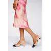 imageCParavano Womens Slingback Low Chunky Heels Round Toe Block Heel Pumps Splicing Bowknot Slip On Fashion Party Dress ShoesBeige