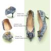 imageCParavano Womens Kitten Heel PumpsPointed Toe Wedding Shoes with Metal BuckleBreathable Soft Leather for Office Attire Cocktail PartiesDate Nights SpringSummer EventsBlue