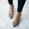 imageCParavano Womens Kitten Heel PumpsPointed Toe Wedding Shoes with Metal BuckleBreathable Soft Leather for Office Attire Cocktail PartiesDate Nights SpringSummer EventsGrey E3