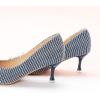 imageCParavano Womens Kitten Heel PumpsPointed Toe Wedding Shoes with Metal BuckleBreathable Soft Leather for Office Attire Cocktail PartiesDate Nights SpringSummer EventsBluewhite