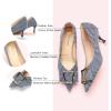 imageCParavano Womens Kitten Heel PumpsPointed Toe Wedding Shoes with Metal BuckleBreathable Soft Leather for Office Attire Cocktail PartiesDate Nights SpringSummer EventsBluewhite
