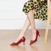 imageCParavano Womens Square Buckle Stiletto PumpsProfessional Business Meeting Shoes with Metal AccentsampampChic Pointed Toe DesignAllDay Comfort Heels for Office WorkdaysRed E2