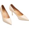 imageCParavano Pointy Heels Wedding Shoes Dressy Low Heel Work Casual Heels Flight Attendant Heels Pointed Toe Pumps for Office Wear and Casual OutfitsSize 85White
