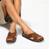 imageC Paravano Womens Flat Sandals  Slippers with Arch Support  Adjustable Buckle SlipOn Fashion Slides for Casual Walking BeachLeopard