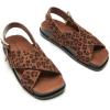 imageC Paravano Womens Flat Sandals  Slippers with Arch Support  Adjustable Buckle SlipOn Fashion Slides for Casual Walking BeachLeopard