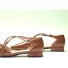 imageCParavano Womens Flats Square Toe CrossStrap Sandals Stylish Comfortable SlipOn Shoes for Casual Wear Work Travel ampamp Social EventsBrown