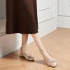 imageCParavano Womens Slingback Round Toe Slingback Flats Detachable Ankle Strap Flats Sandals Slip on Casual Flats Shoes Mary Jane ShoesBeige