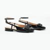 imageCParavano Womens Slingback Round Toe Slingback Flats Detachable Ankle Strap Flats Sandals Slip on Casual Flats Shoes Mary Jane ShoesBlack
