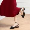 imageCParavano Womens Slingback Round Toe Slingback Flats Detachable Ankle Strap Flats Sandals Slip on Casual Flats Shoes Mary Jane ShoesBlack
