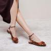 imageCParavano Womens Slingback Round Toe Slingback Flats Detachable Ankle Strap Flats Sandals Slip on Casual Flats Shoes Mary Jane ShoesBrown