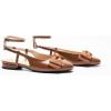 imageCParavano Womens Slingback Round Toe Slingback Flats Detachable Ankle Strap Flats Sandals Slip on Casual Flats Shoes Mary Jane ShoesBrown