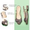 imageCParavano Womens Slingback Round Toe Slingback Flats Detachable Ankle Strap Flats Sandals Slip on Casual Flats Shoes Mary Jane ShoesGrey