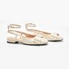 imageCParavano Womens Slingback Round Toe Slingback Flats Detachable Ankle Strap Flats Sandals Slip on Casual Flats Shoes Mary Jane ShoesMilky White