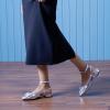 imageCParavano Womens Slingback Round Toe Slingback Flats Detachable Ankle Strap Flats Sandals Slip on Casual Flats Shoes Mary Jane ShoesSilver