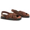imageC Paravano Womens Flat Sandals  Slippers with Arch Support  Adjustable Buckle SlipOn Fashion Slides for Casual Walking BeachLeopard