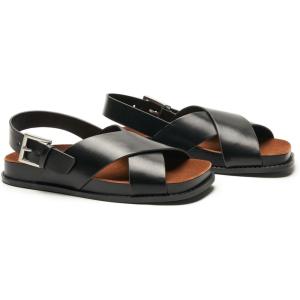 imageC Paravano Womens Flat Sandals  Slippers with Arch Support  Adjustable Buckle SlipOn Fashion Slides for Casual Walking BeachBlack