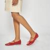 imageC Paravano Womens Mary Jane Ballet Flats  Square Toe Bowknot Flats with Adjustable Strap Comfortable Flats for Women Office Work Casual Walking and Dressy OccasionsRed