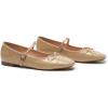 imageC Paravano Womens Mary Jane Ballet Flats  Square Toe Bowknot Flats with Adjustable Strap Comfortable Flats for Women Office Work Casual Walking and Dressy OccasionsBeige