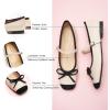 imageC Paravano Womens Mary Jane Ballet Flats  Square Toe Bowknot Flats with Adjustable Strap Comfortable Flats for Women Office Work Casual Walking and Dressy OccasionsWhiteb