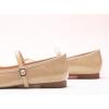 imageC Paravano Womens Mary Jane Ballet Flats  Square Toe Bowknot Flats with Adjustable Strap Comfortable Flats for Women Office Work Casual Walking and Dressy OccasionsBeige