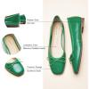 imageCParavano Womens Ballet Flats Comfortable Slip On Round Toe Flat Shoes Casual Walking Shoes for Women SlipOn Bow Dressy Flats for Work Office ampamp Wedding PartyGreen