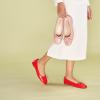imageCParavano Womens Ballet Flats Comfortable Slip On Round Toe Flat Shoes Casual Walking Shoes for Women SlipOn Bow Dressy Flats for Work Office ampamp Wedding PartyRed