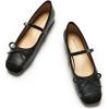 imageC Paravano Womens Mary Jane Ballet Flats  Square Toe Bowknot Flats with Adjustable Strap Comfortable Flats for Women Office Work Casual Walking and Dressy OccasionsBlackb