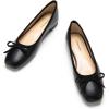 imageCParavano Womens Ballet Flats Comfortable Slip On Round Toe Flat Shoes Casual Walking Shoes for Women SlipOn Bow Dressy Flats for Work Office ampamp Wedding PartyBlack