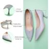 imageCParavano Pointy Kitten Heels Wedding Shoes Dressy Low Heel Work Casual Heels Flight Attendant Heels Mules Heels Women Pump for Office WearBlue D3