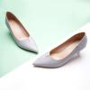 imageCParavano Pointy Kitten Heels Wedding Shoes Dressy Low Heel Work Casual Heels Flight Attendant Heels Mules Heels Women Pump for Office WearBlue D3