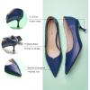 imageCParavano Pointy Kitten Heels Wedding Shoes Dressy Low Heel Work Casual Heels Flight Attendant Heels Mules Heels Women Pump for Office WearNavy D3