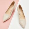 imageCParavano Pointy Kitten Heels Wedding Shoes Dressy Low Heel Work Casual Heels Flight Attendant Heels Mules Heels Women Pump for Office WearWhite D3