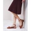 imageCParavano Womens Slingback  Round Toe Slingback Flats  Ankle Strap Flats Sandals  Slip on Casual Flats Shoes  Mary Jane Shoes Size 85Purple