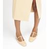 imageCParavano Mary Jane Shoes for Women  Retro Womens Flats  Comfort Square Toe Dressy Flats  Casual Walking Shoes for Wedding Work OfficeBeigeb