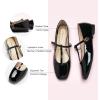 imageCParavano Mary Jane Shoes for Women  Retro Womens Flats  Comfort Square Toe Dressy Flats  Casual Walking Shoes for Wedding Work OfficeBlackb