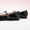 imageCParavano Mary Jane Shoes for Women  Retro Womens Flats  Comfort Square Toe Dressy Flats  Casual Walking Shoes for Wedding Work OfficeBlackb