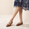 imageCParavano Mary Jane Shoes for Women  Retro Womens Flats  Comfort Square Toe Dressy Flats  Casual Walking Shoes for Wedding Work OfficeBrownd
