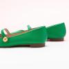 imageCParavano Mary Jane Shoes for Women  Retro Womens Flats  Comfort Square Toe Dressy Flats  Casual Walking Shoes for Wedding Work OfficeGreend