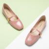 imageCParavano Mary Jane Shoes for Women  Retro Womens Flats  Comfort Square Toe Dressy Flats  Casual Walking Shoes for Wedding Work OfficePinkd